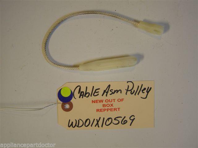 GE DISHWASHER WD01X10569 Cable Asm Pulley NEW W/O BOX GE DISHWASHER WD01X10569 Cable Asm Pulley NEW W/O BOX